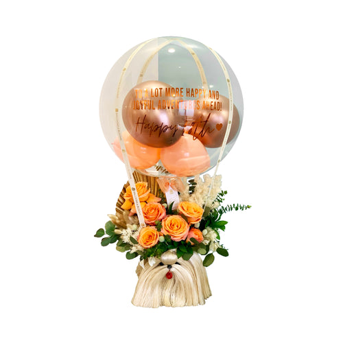 Floral Bubble Balloon | Stylish Floral Balloon | Balloons & Blooms